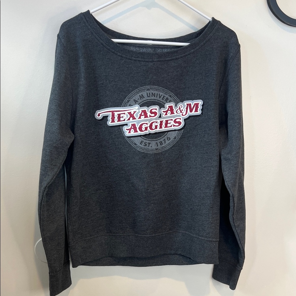 Pressbox University of Texas A&M Aggies dark Gray Sweatshirt